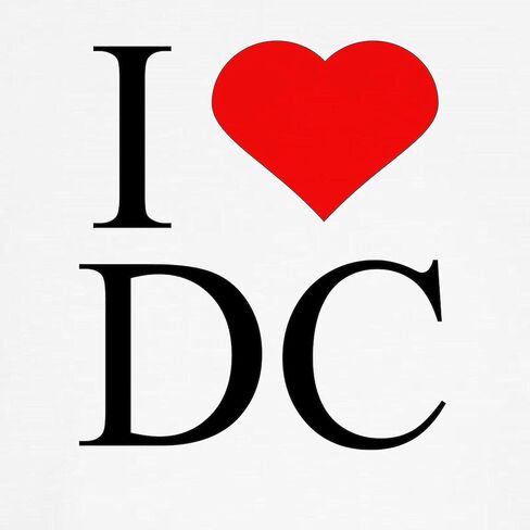 CafePress I Love DC Kids Baseball Jersey Kids Cotton Baseball Jersey, 3/4 Raglan Sleeve Shirt in Saudi Arabia
