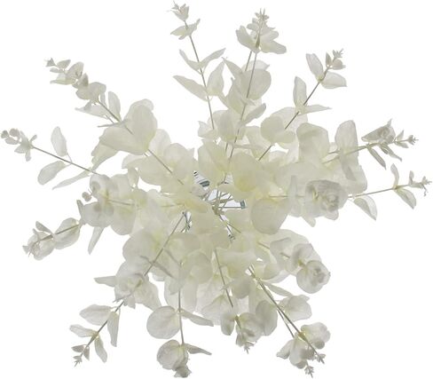 Tinsow 5 Pcs Black Artificial Eucalyptus Stems Faux Eucalyptuses Branches Black Leaf Halloween Centerpiece Halloween Home Decor (Black, 5) in Saudi Arabia