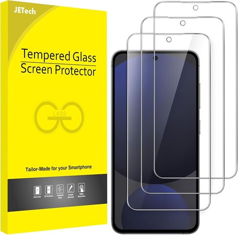 JETech Full Coverage Screen Protector for Samsung Galaxy S24 Ultra 5G 6.8-Inch, Tempered Glass Film with Easy Installation Tool, Fingerprint ID Compatible, HD Clear, 3-Pack in Saudi Arabia