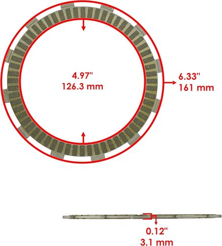 Caltric Clutch Friction Plates and Gasket Kit Compatible with Suzuki Hayabusa 1300 GSX1300R 2022-2024 in Saudi Arabia