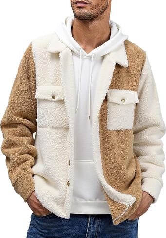 ZAFUL Men's Wool Blend Overcoat – Solid Color Single Breasted Long Winter Coat with Flap Pockets Jacket in Saudi Arabia