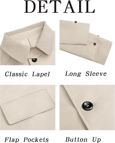 Runcati Mens Trench Coat Single Single Corduroy Long Jacket Jacket Fall Fall Vintage Overbreaker Over in Saudi Arabia