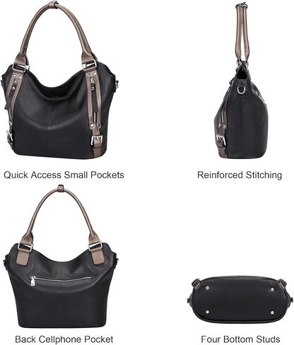 فوق الأرض حقائب اليد الجلدية الأصلية للنساء أكياس الكتف المتوترة in Kuwait