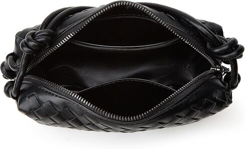 Woven Crossbody Bags for Women: Vegan Leather Handbag - Handwoven Small Purse - Trendy Shoulder Bag in Kuwait