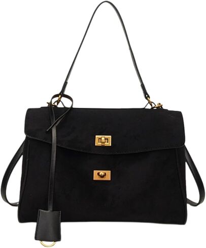 Brown Suede Bag Bag Concept Losttle حقيبة يد متوترة للنساء تعمل على السفر in Kuwait