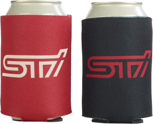 Subaru Sti Logo ECO Can Cooler Coolie 2 Pack WRX STI Outback Ascent Crosstrek Solterra Impreza Legacy BRZ Forester in Saudi Arabia