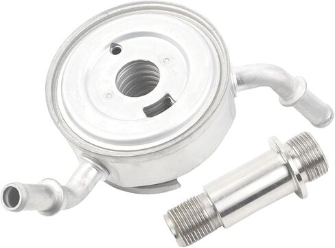 Dasbecan Engine Oil Cooler Heater Compatible with Ram 1500 5.7L V8 2017-2024 Jeep Wagoneer 2022-2023 OEM Number Replace 68271639AD 68271639AB 68271639AC in Saudi Arabia