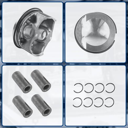 06K107065AG Engine Piston Ring Set 4pcs Pistons Rings Fits for 2015-2019 Golf R 2.0L, Fits for 2016-2020 Leon 2.0L, Replace OE 06K107065AG in Saudi Arabia