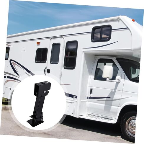 Cabilock 2PCS Support Trailer Support Support Stabilizer for RV و Camper Steel Construction مع أداة مقبس وقوف السيارات عالية الحمل لصيانة وإصلاح المقطورة in Saudi Arabia