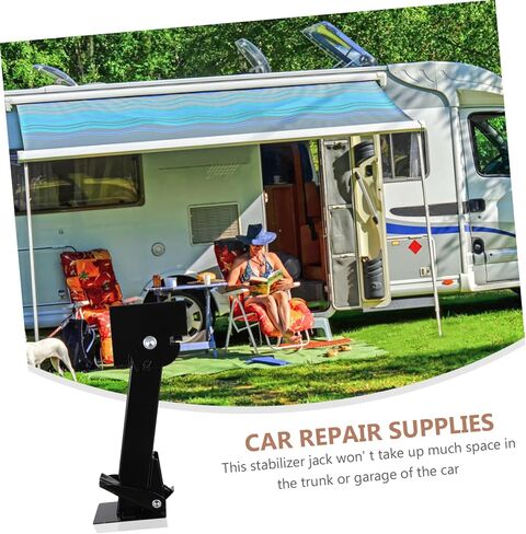 Cabilock 2PCS Support Trailer Support Support Stabilizer for RV و Camper Steel Construction مع أداة مقبس وقوف السيارات عالية الحمل لصيانة وإصلاح المقطورة in Saudi Arabia