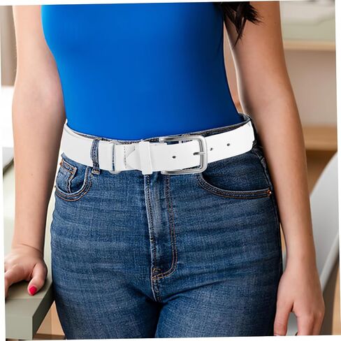 Baseball Belt for Men Adjustable Softball Belt Durable Imitation PU Comfortable Outdoor Sports Accessory Versatile Style for Youth and Athletes in Saudi Arabia