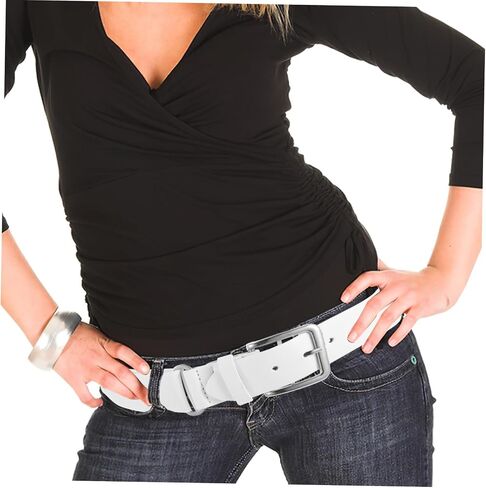 Baseball Belt for Men Adjustable Softball Belt Durable Imitation PU Comfortable Outdoor Sports Accessory Versatile Style for Youth and Athletes in Saudi Arabia