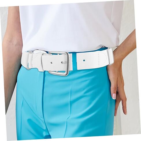 Baseball Belt for Men Adjustable Softball Belt Durable Imitation PU Comfortable Outdoor Sports Accessory Versatile Style for Youth and Athletes in Saudi Arabia