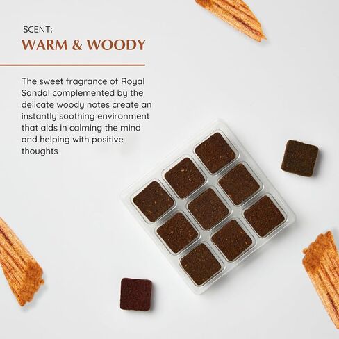 Aromafume Pink Rose Incense Bricks (3 Trays x 9 Pieces Each) | Ideal for Romance, Sensuality, Lifting Vibrations, Preparation for Prayer, Relaxation & Rituals, Temple & Mosque | Refill Pack in Kuwait