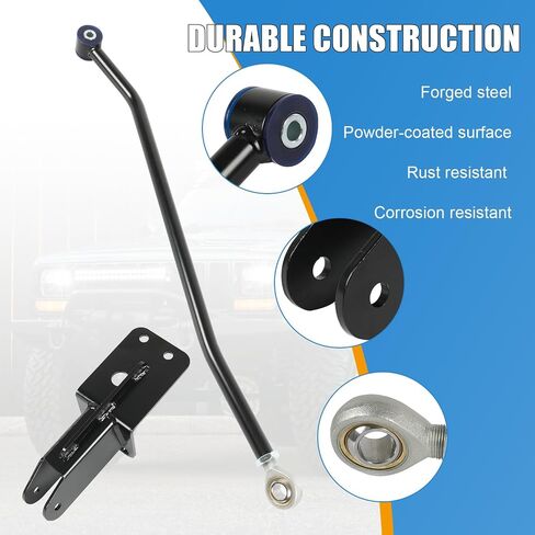 شريط المسار القابل للتعديل الأمامي 4-6.5 "LIFT متوافق مع 1984-2001 Jeep Cherokee XJ Panhard Rod مع قوس النقل in Kuwait