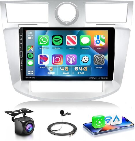 8Core 4G 64G Radio for Chrysler Sebring 2008 2009 2010 Car Stereo with 9inch 1280*720P IPS Touch Screen Wireless Carplay Android Auto DSP 32EQ 5.0 Bluetooth FM RDS GPS WiFi Mirror Link Backup Camera in Saudi Arabia