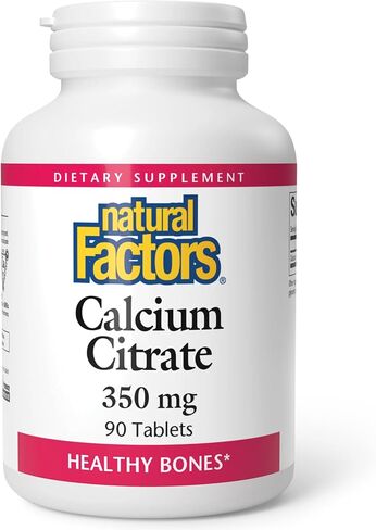 Natural Factors, Calcium Citrate, Helps Maintain Strong Bones and Teeth, 90 tablets (90 servings) in Saudi Arabia