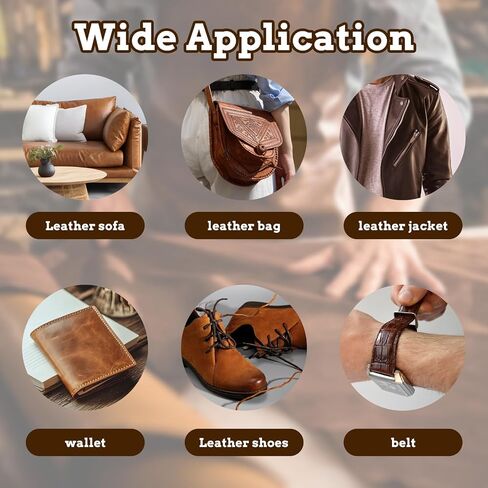 Salve Brush for Leather Furniture, Soft Nylon & Polyester Bristles, Leathers Cleaning Brush with Wooden Handle for Furniture Home Leather in Saudi Arabia