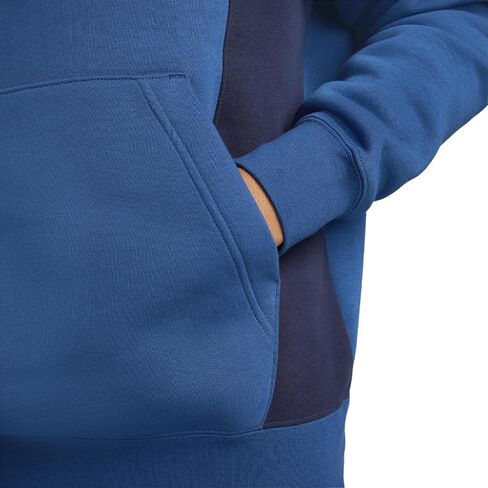 Nike Air Men's Pullover Fleece Hoodie (US, Alpha, Medium, Regular, Regular, Standard, Royal Blue/Navy) in Saudi Arabia