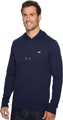 Lacoste Mens Long Sleeve Hooded Jersey Cotton T-Shirt Hoodie in Saudi Arabia