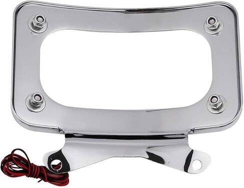 TCT-Motorparts إطار لوحة الترخيص المنحني مع ضوء LED مناسب لـ Harley Touring Street Glide 2010-2025 و FLHX و FLHXS و FLHXST و FLTRX و FLTRXS و FLTRXSTST in Kuwait
