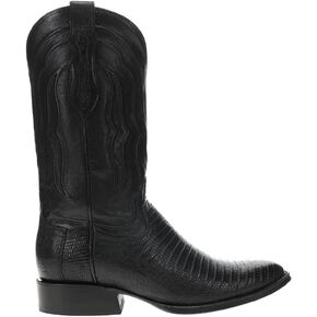 Tony Lama Mens Kirtland 12 Inch Lizard Round Toe Dress Boots Mid Calf - Black - Size 13 EE in Kuwait