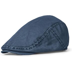 CLAPE Flat Newsboy Cap for Men Cotton Vintage Ivy Hat Driving Golf Gatsby Beret Lightweight Breathable Casual Flat Cap in Kuwait