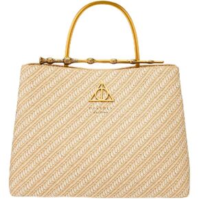 Loungefly Harry Potter Deathly Hallows Elder Wand Raffia Texture Brown Handbag - BoxLunch Exclusive in Kuwait