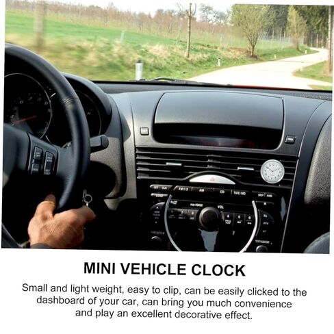 ساعة Dashboard Clock Digital Digital Clock مع عدسة زجاجية واضحة لسهولة المشاهدة ومالكي سيارات التثبيت المستقرة in Kuwait