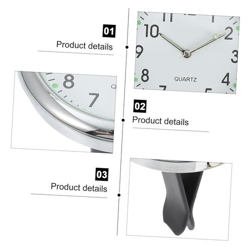 ساعة Dashboard Clock Digital Digital Clock مع عدسة زجاجية واضحة لسهولة المشاهدة ومالكي سيارات التثبيت المستقرة in Kuwait