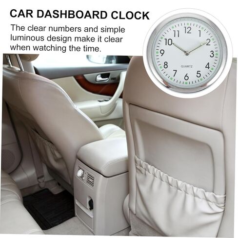 ساعة Dashboard Clock Digital Digital Clock مع عدسة زجاجية واضحة لسهولة المشاهدة ومالكي سيارات التثبيت المستقرة in Kuwait