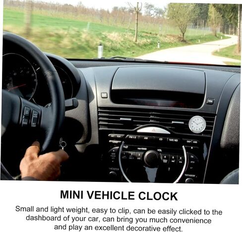 ساعة لوحة معلومات لاصقة تلقائية للسيارات Mini Mini Luminous Car على مدار الساعة العدسة الزجاجية برامج تشغيل تثبيت شاشة دقيقة in Kuwait