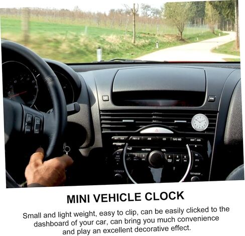Luxshiny Auto Digital Mini Dashboard Clock Clock Aundingive Carke Mostepiece لاستخدام المنزل في المكتب in Kuwait