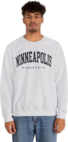 Minneapolis Minnesota Adult Unisex Crewneck Sweatshirt in Saudi Arabia