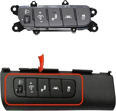 M63K-93700F2110 مسار الكشف عن بقعة العمياء الحفاظ على زر الاستقرار في السيارة التبديل بديل متوافق مع Hyundai Elantra AD 2016 in Kuwait