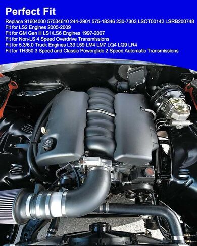 LS Flexplates Adapter Kit استبدال 91604000 57534610 244-2901 ملائمة لـ GM Gen LLL LS1 LS6 LS2 5.3 6.0 محركات Th350 200-4R 4L60 النقل التلقائي ، مع البراغي والفواصل in Saudi Arabia