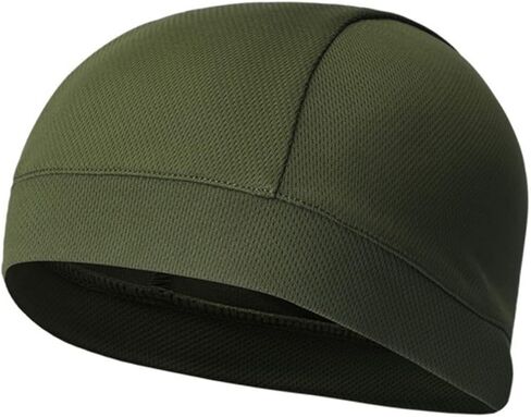 Quick Dry Skull Cycling Beanie for Men Women High Elasticity Sweat Wicking Helmet Liner Cap Breathable Sports Sweatband for Mountain Biking Road Racing Outdoor Workout Headwear Dark Green in Saudi Arabia