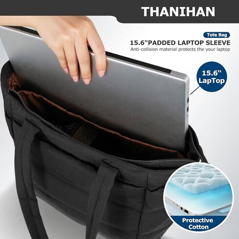 Tote Bag for Women ，Travel Puffy Tote Bag For Women，Puffer Work Tote Handbag、Shoulder Bag Handbag for Travel, Work, Gym in Saudi Arabia