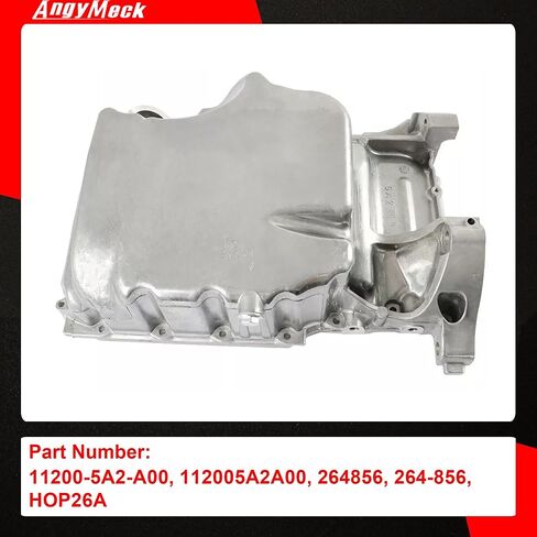 Aluminum Engine Oil Pan Sump Compatible with Honda Accord 2013-2017 Acura TLX 2015-2020 2.4L Replace 264-856, 112005A2A00 in Saudi Arabia