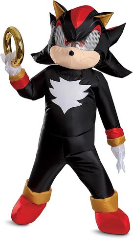 تنكر زي Sonic Shadow Assume for Kids ، Sonic Movie 3 تضخيم ملابس الأزياء مع المروحة وحجم الطفل in Saudi Arabia