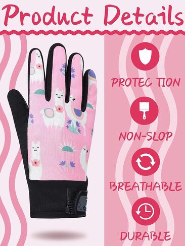 Fourluoo 3 Pairs Kids Dirt Bike Gloves Youth Motocross Cycling Gloves for Boys Girls Ages 5-12, Half Finger BMX Riding Gloves in Saudi Arabia