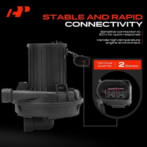 A-Premium Secondary Air Injection Smog Pump Compatible with Volkswagen Jetta 2000-2005, Passat 2000-2005, Golf 1999-2006, Beetle, Touareg, Cabrio, EuroVan, R32 & Audi A4, Q7, A6, A4 A6 A8 TT Quattro in Saudi Arabia