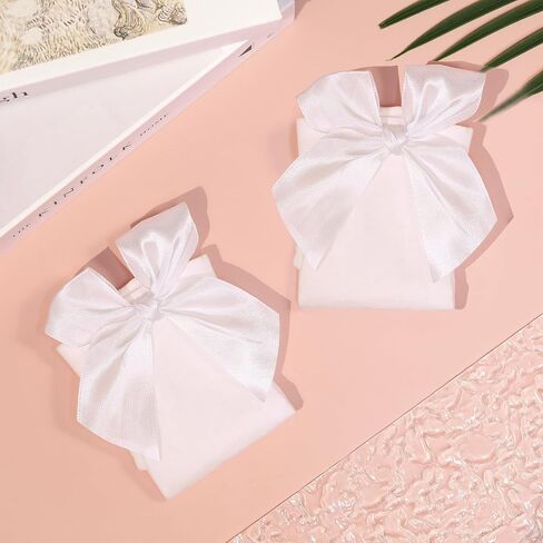 Parma77 Women's Satin Bow Stockings, Thigh High Stockings with Bows Over The Knee Socks, Thigh High Over Knee Stocking in Saudi Arabia