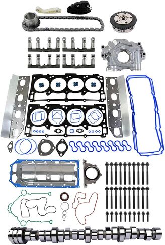 Geluoxi MDS 5.7 Hemi Lifters طقم زيت عمود الحدبة مع مجموعة طوقا الرأس بديلة Dodge RAM 1500 V8 5.7L 2009-2015 الجزء# HS26423PT ، 53022263AF 53021726AD 53021726AE 53022243AF 5302162162BH in Saudi Arabia