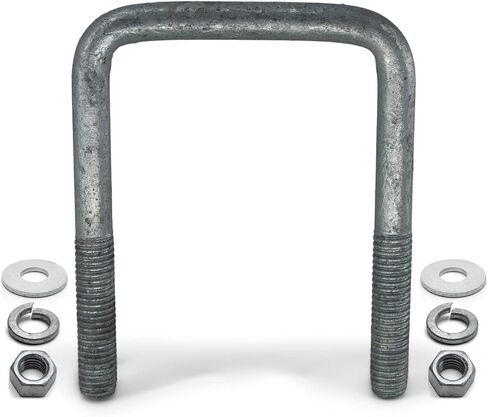 مقطورة مقطوعة مقطوعة مقطورة جلفانية U -Bolt 1/2 بوصة × 3 بوصة × 4 5/16 بوصة مع الأجهزة - مجموعة من 8 in Saudi Arabia