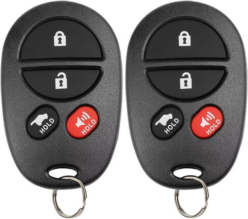 Key Fob Keyless Entry Remote Replacement for Toyota Tacoma Tundra Sienna Sequoia Highlander - 3 Buttons Car Key Fob FCC: GQ43VT20T (Set of 2) in Kuwait