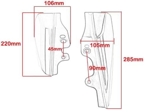 متوافق مع Harley Davidson Touring 2001 2002 2003 2004 2005 2007 2007 2008 Gloss Black Mid-Frame Deflector ، Heat Shield Accessories Fit Electra Glide/Street Glide/Road King/Ultra Classic in Saudi Arabia