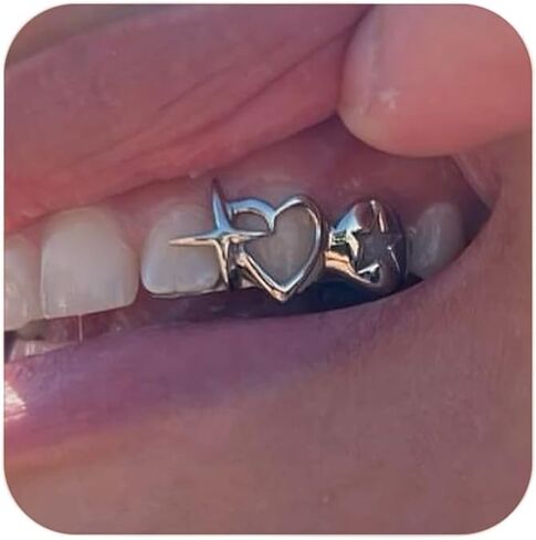 Longita Silver Teeth Grillz for Women Grills for Your Teeth in Saudi Arabia