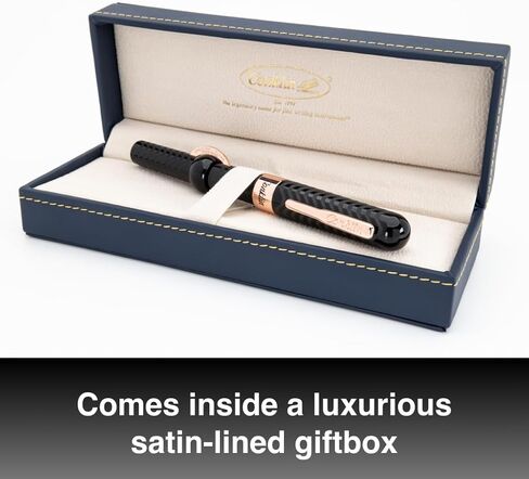 Conklin Mark Twain Gunmetal Crescent Filler Limited Edition (1898) Fountain Pen - Fine Nib - Exquisite Luxury Pen for Men & Women – Perfect for Office, Business, School, Gifts, Journaling, Autographs in Kuwait