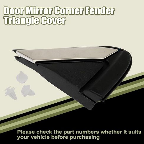 Priprilod Door Mirror Corner Mudguard Triangle Cover Front Right Rustengers متوافق مع GMC Terrain 2018 2019 2020 2021 2022#84107337 in Saudi Arabia